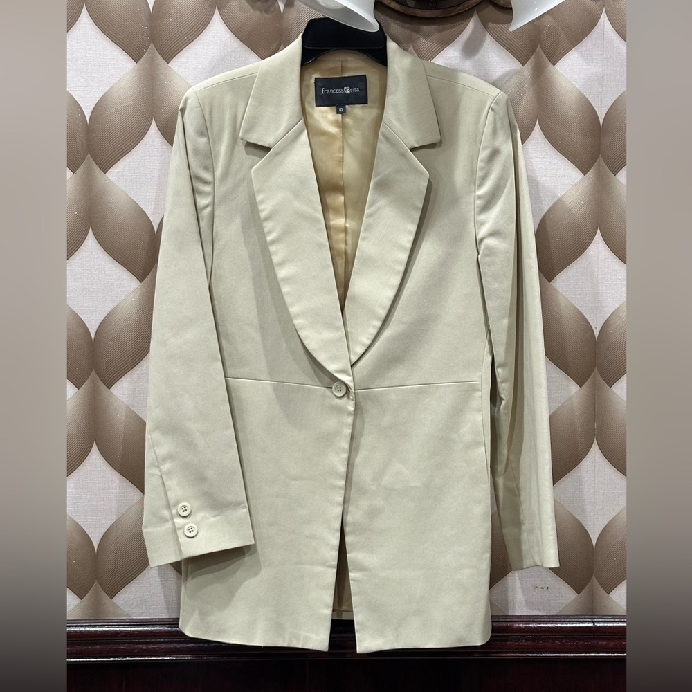 Francess & Rita long Blazer jacket sand 10
